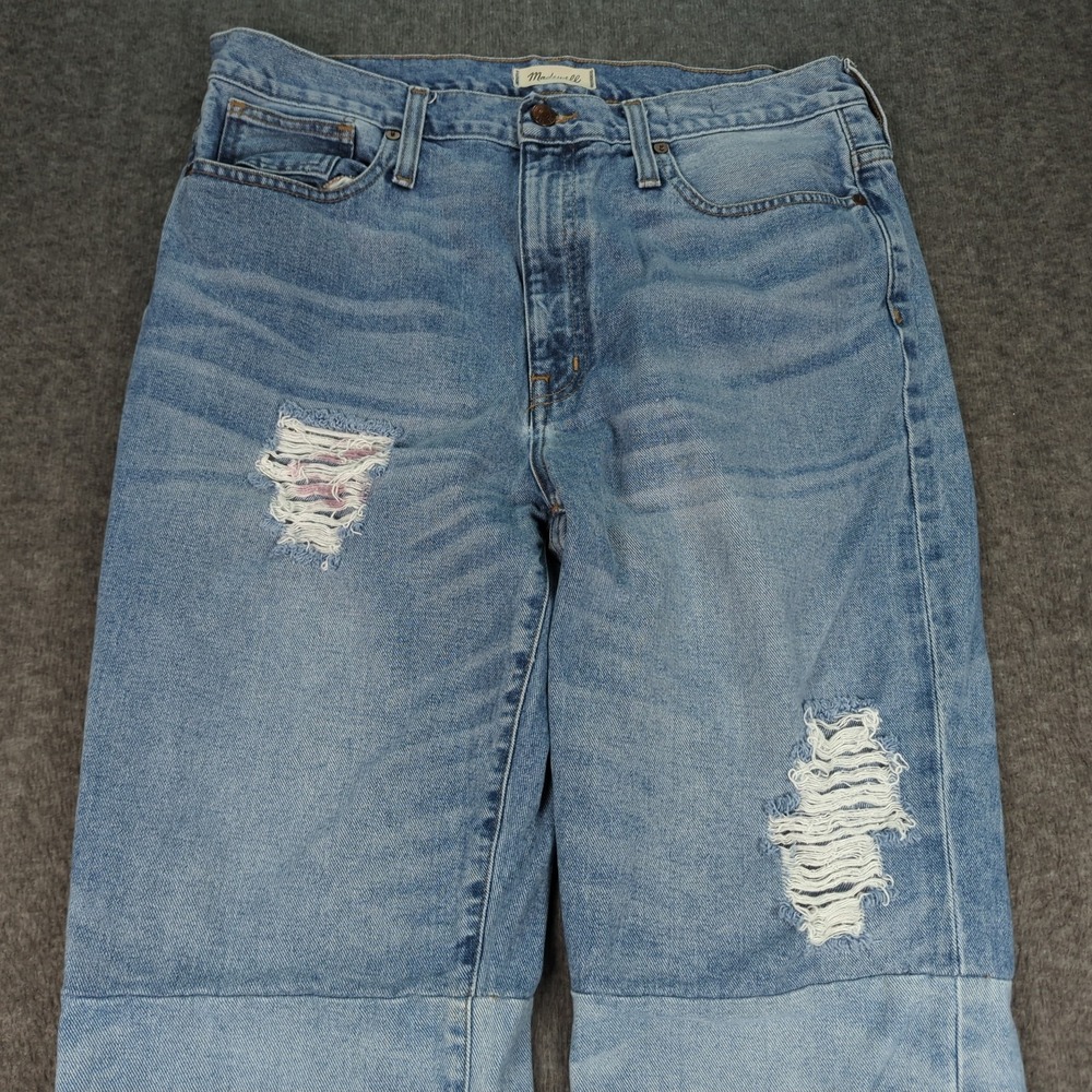 Madewell Jeans Womens 31 Blue Retro Crop Boot Cut High Rise Western Cowgirl - Picture 2 of 16